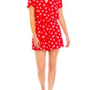 Bebop romper, small, pink floral